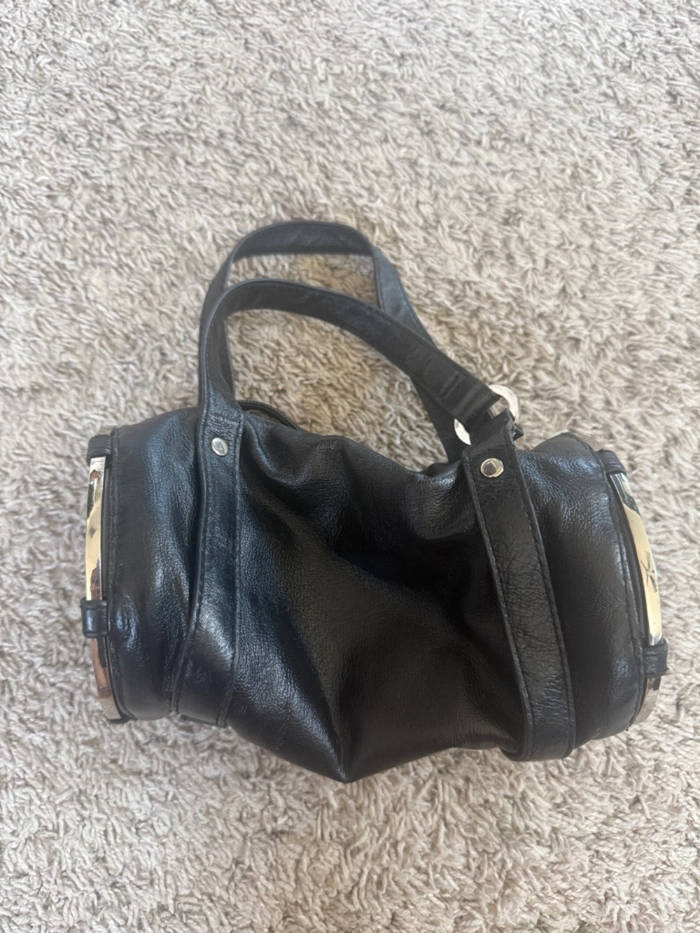 Vintage Wilson’s Leather Barrel Handbag
